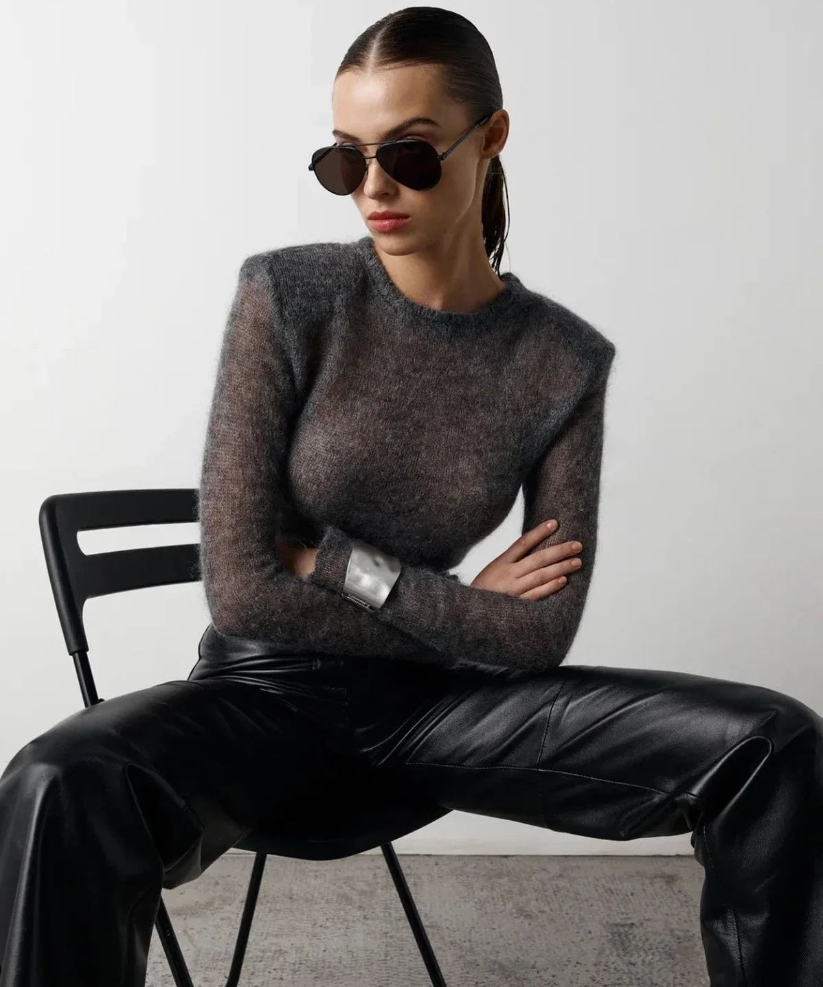 PULLOVER CON SPALLINE