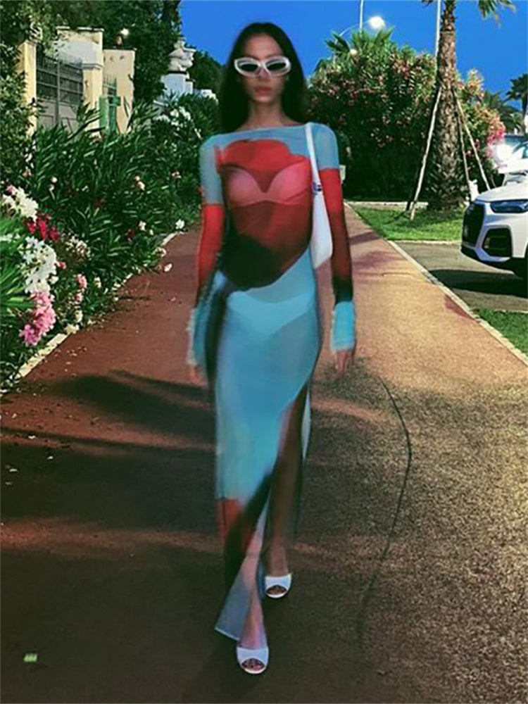 VESTITO TULLE FLOREALE