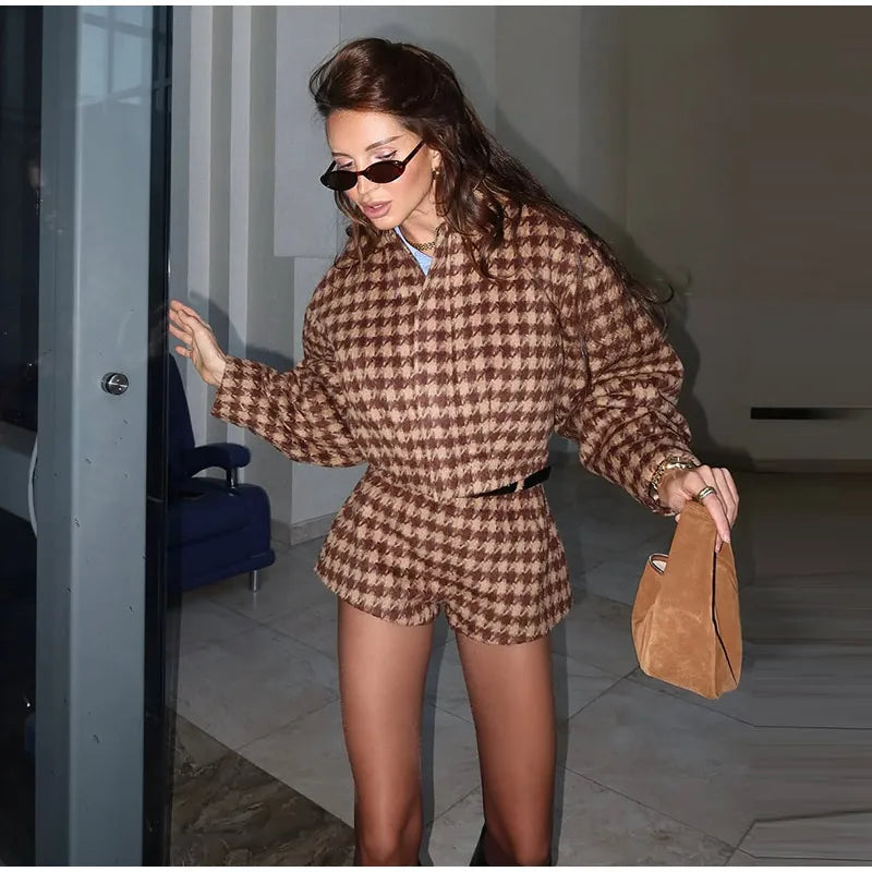 SET COORDINATO PIED DE POULE