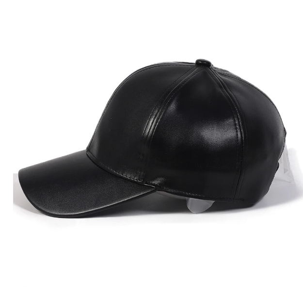 LEATHER BASEBALL CAP
