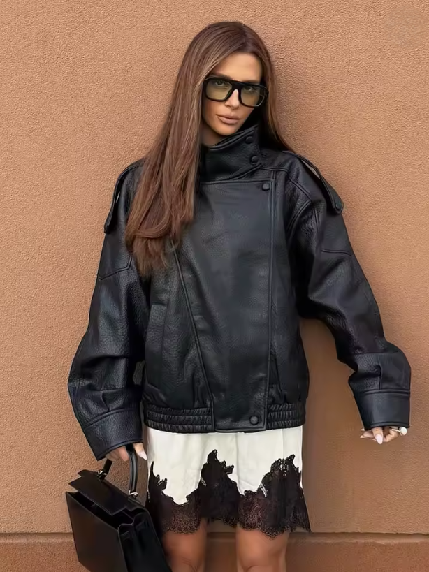 GIACCA IN ECOPELLE OVER