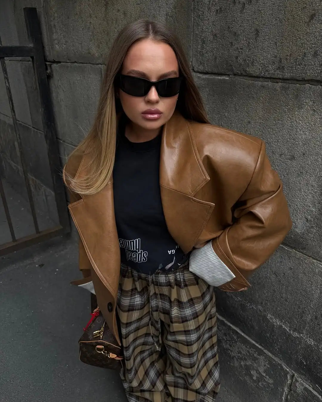 GIACCA OVERSIZE IN ECOPELLE