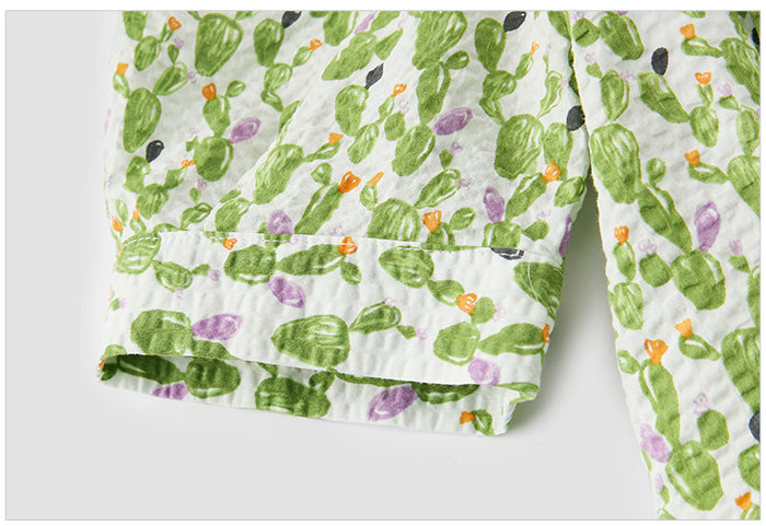 VESTITO CACTUS CON COLLETTO