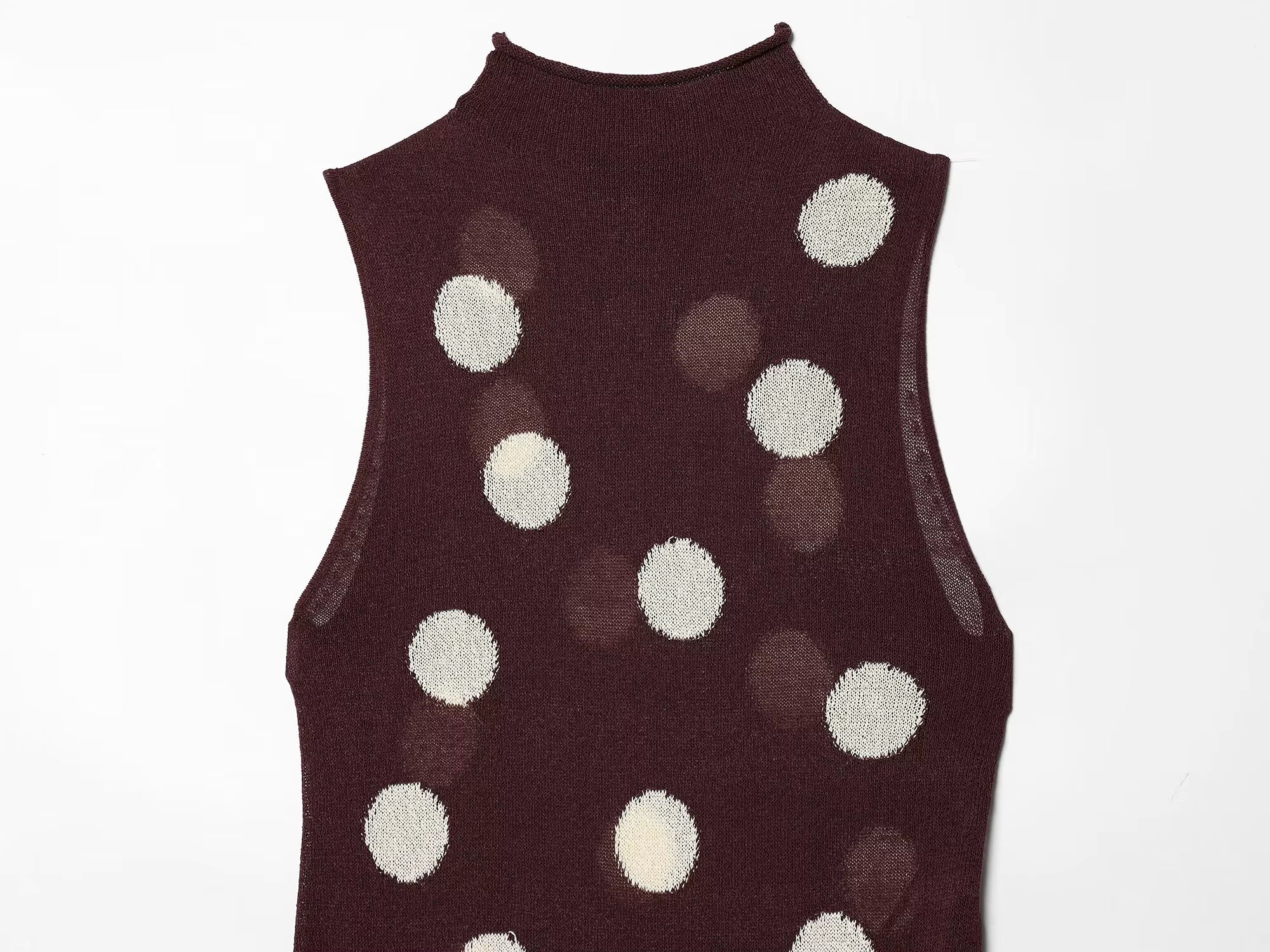 VESTITO IN MAGLIA A POIS