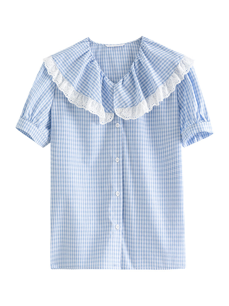 CAMICIA A SCACCHI COLLETTO