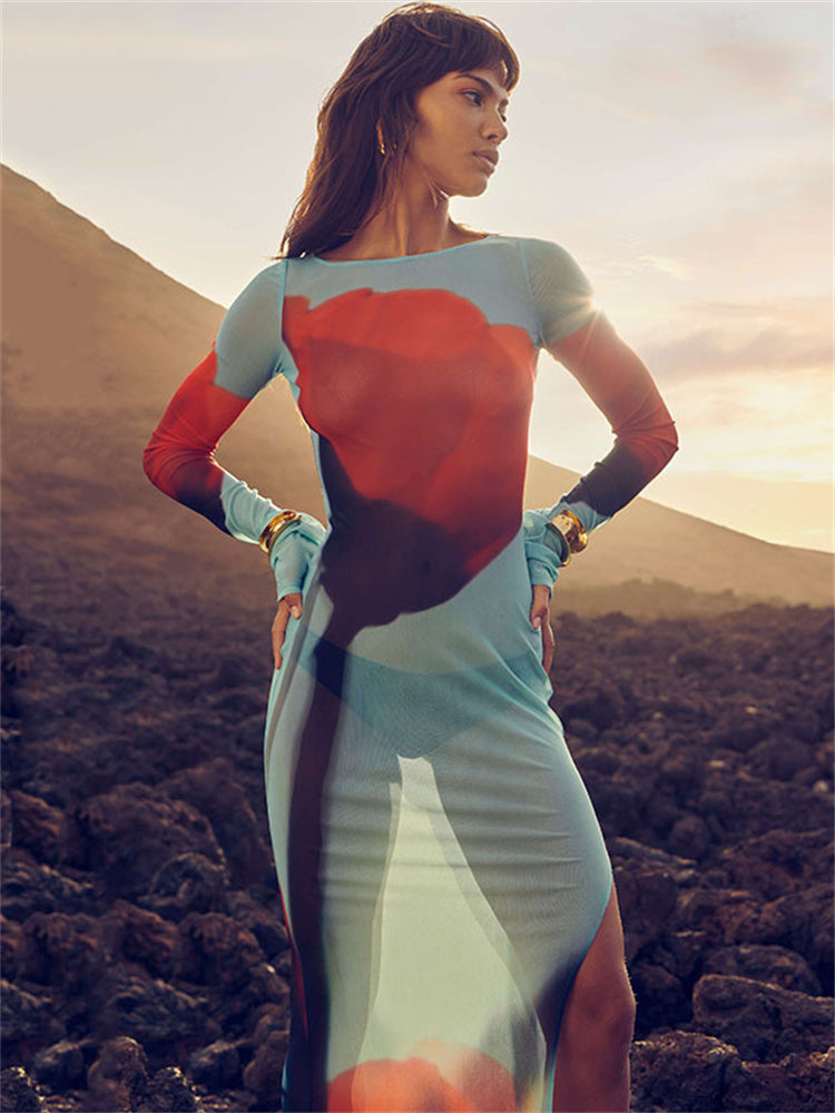 VESTITO TULLE FLOREALE