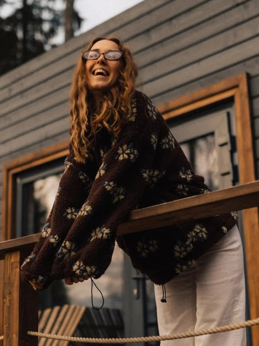 MAGLIONE IN SHERPA A FANTASIA