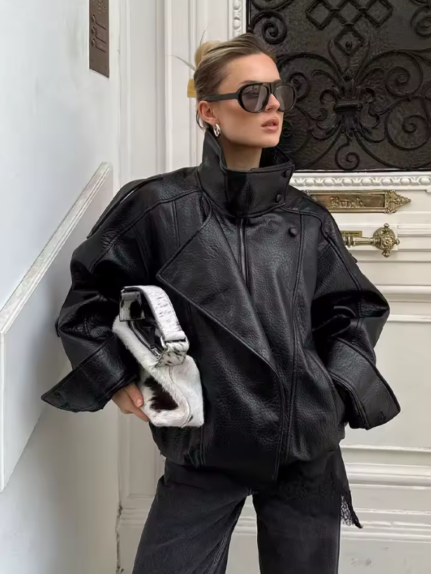 GIACCA IN ECOPELLE OVER