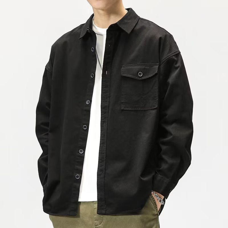 GIACCA CAMICIA IN COTONE PESANTE