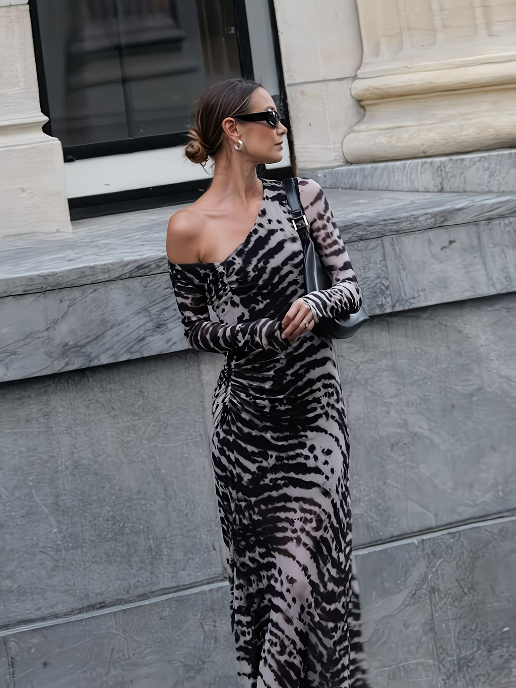 VESTITO LUNGO ZEBRATO