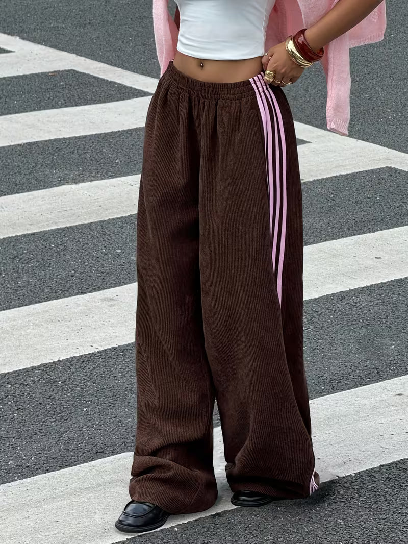 PANTALONI JOGGER IN VELLUTO