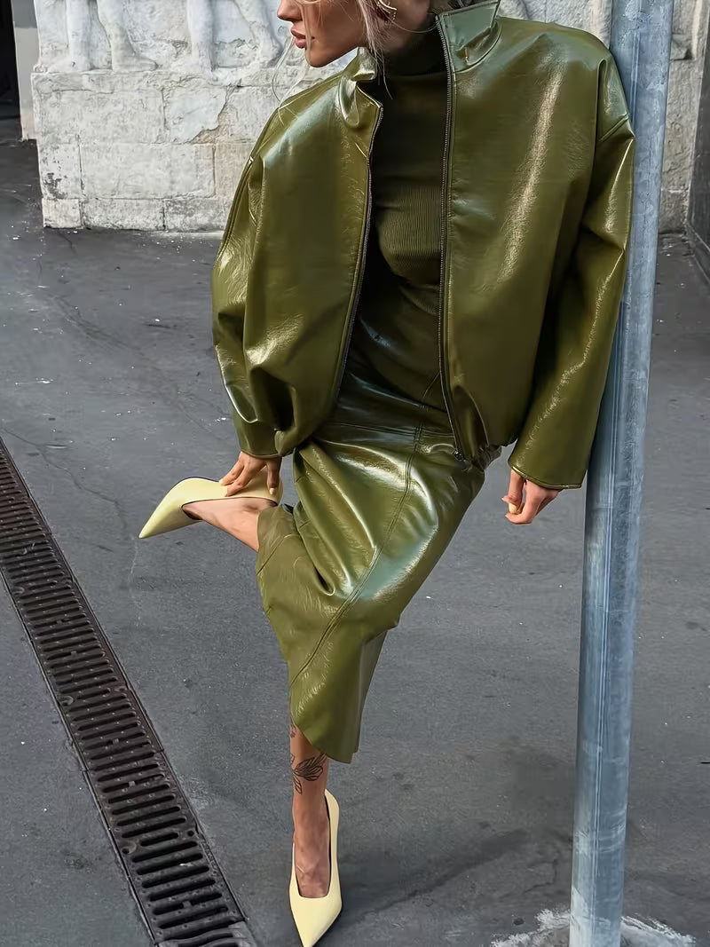 SET COORDINATO IN ECOPELLE