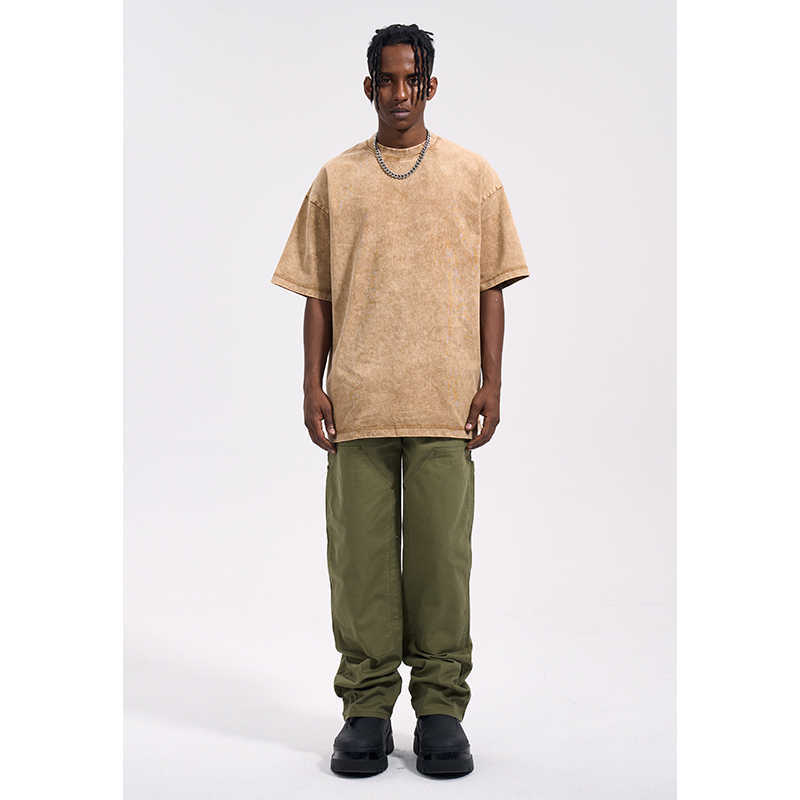 T-SHIRT OVERSIZE EFFETTO SLAVATO