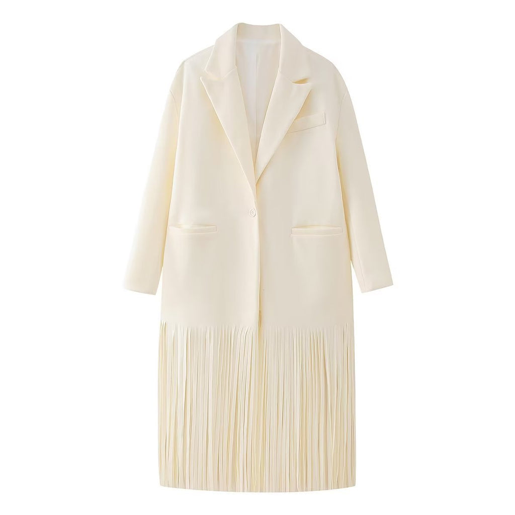 OVER COAT WITH FRINGES