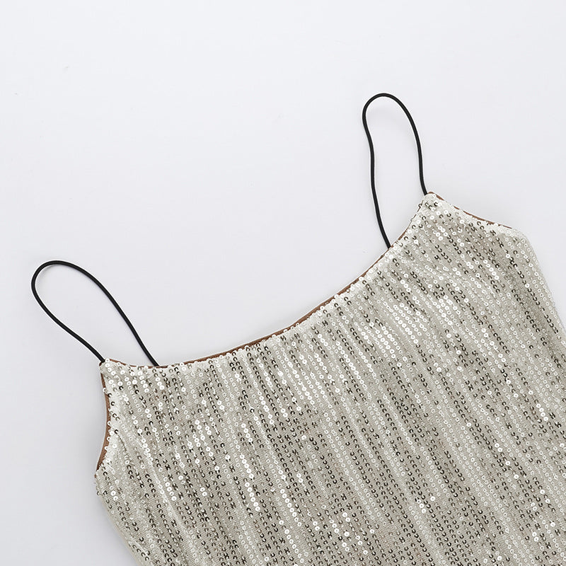 SHORT SEQUIN DRESS