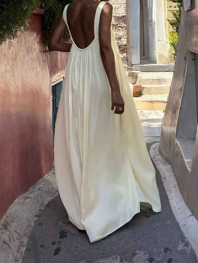 MAXI DRESS IN RASO