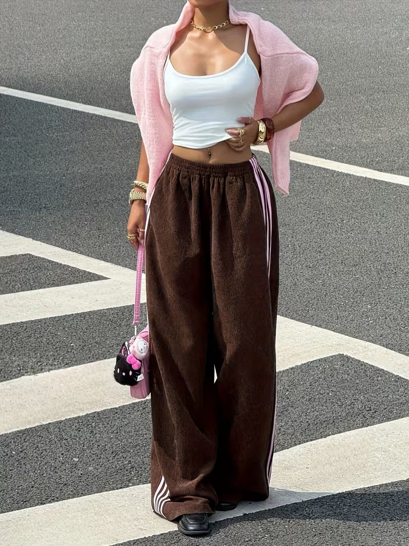 PANTALONI JOGGER IN VELLUTO