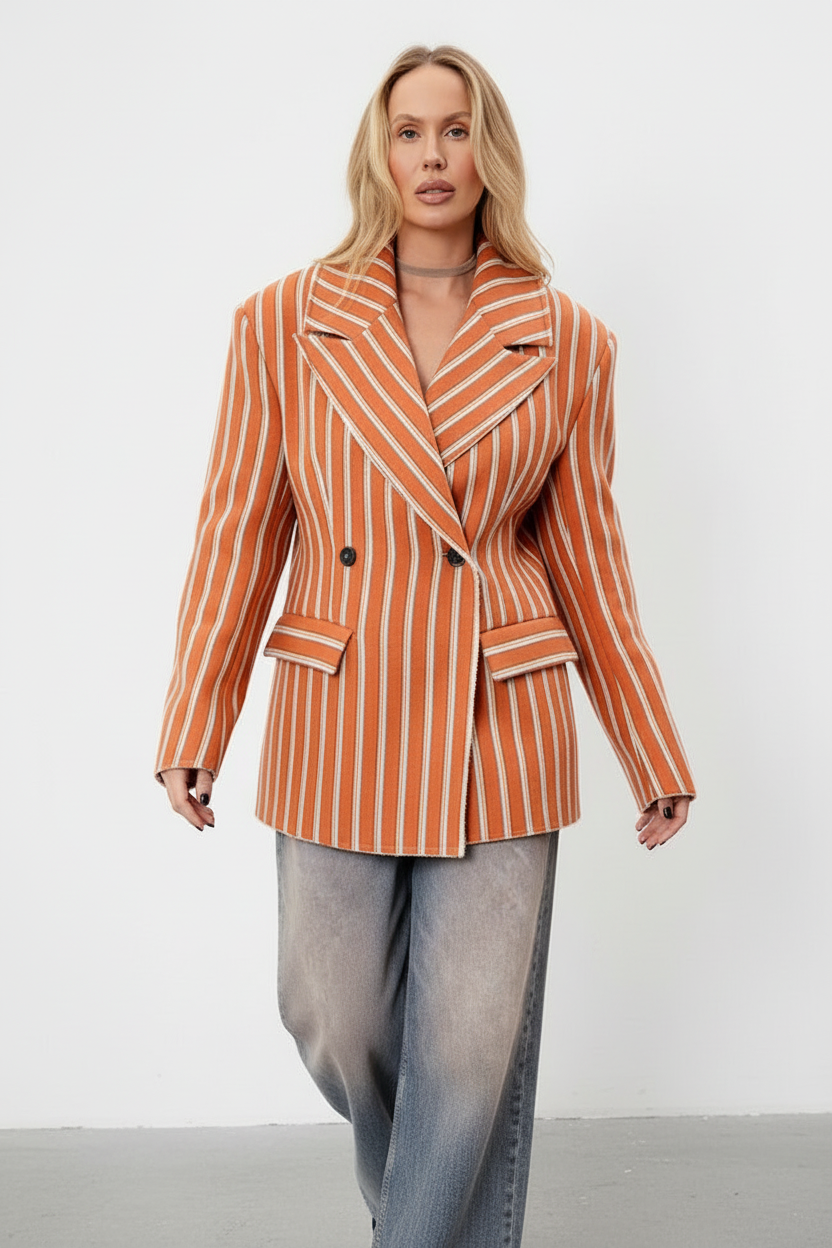 BLAZER OVERSIZE A RIGHE