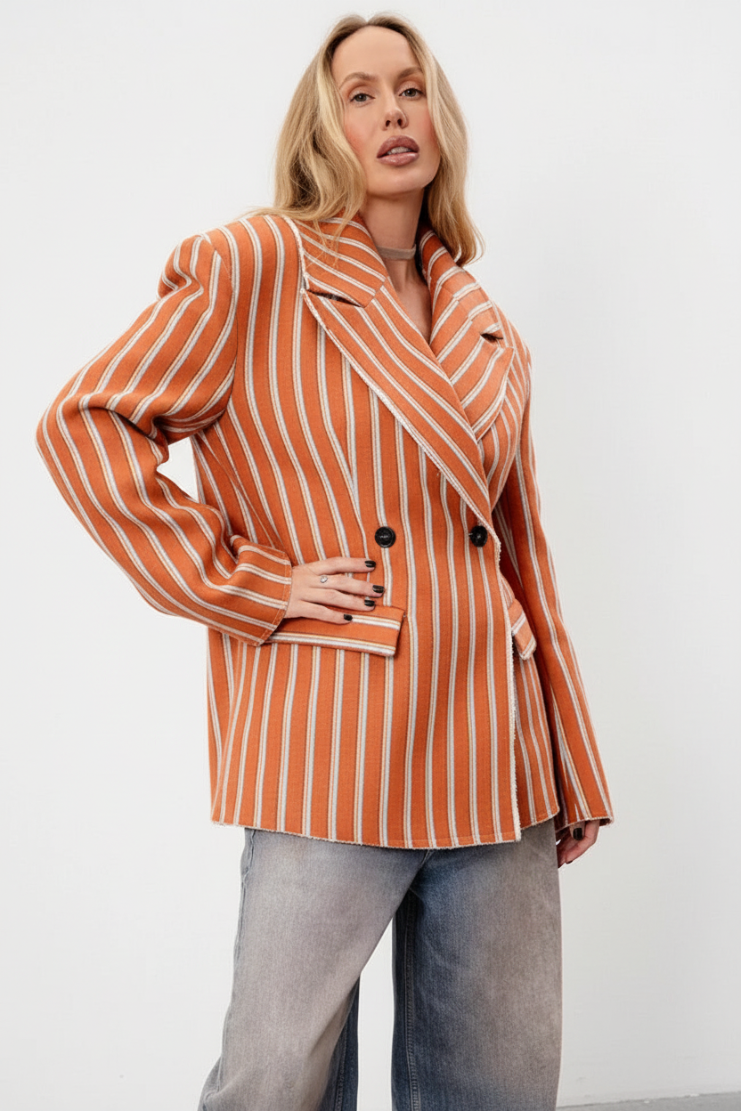 BLAZER OVERSIZE A RIGHE