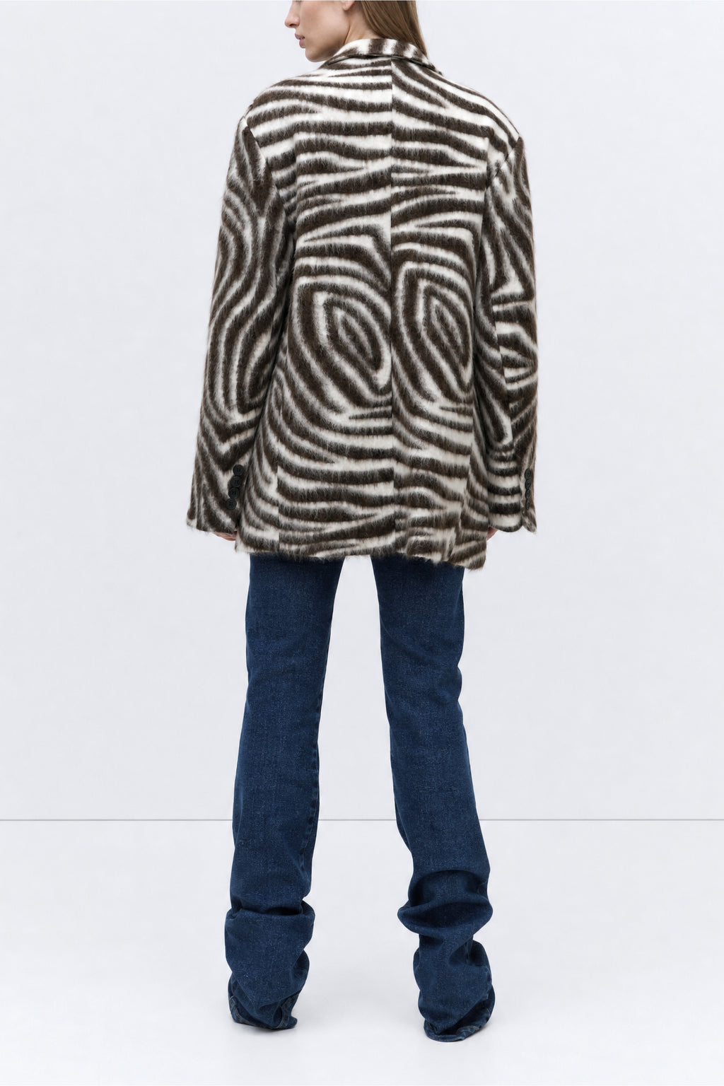BLAZER IN ECOPELLICCIA ZEBRATA by Lumina