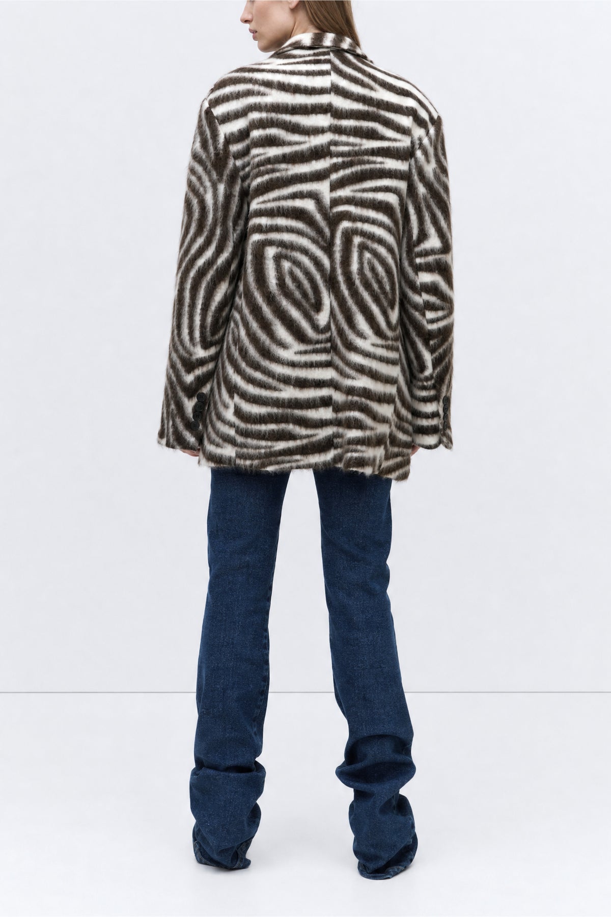 BLAZER IN ECOPELLICCIA ZEBRATA by Lumina