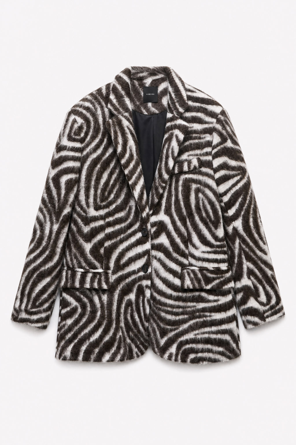 BLAZER IN ECOPELLICCIA ZEBRATA by Lumina