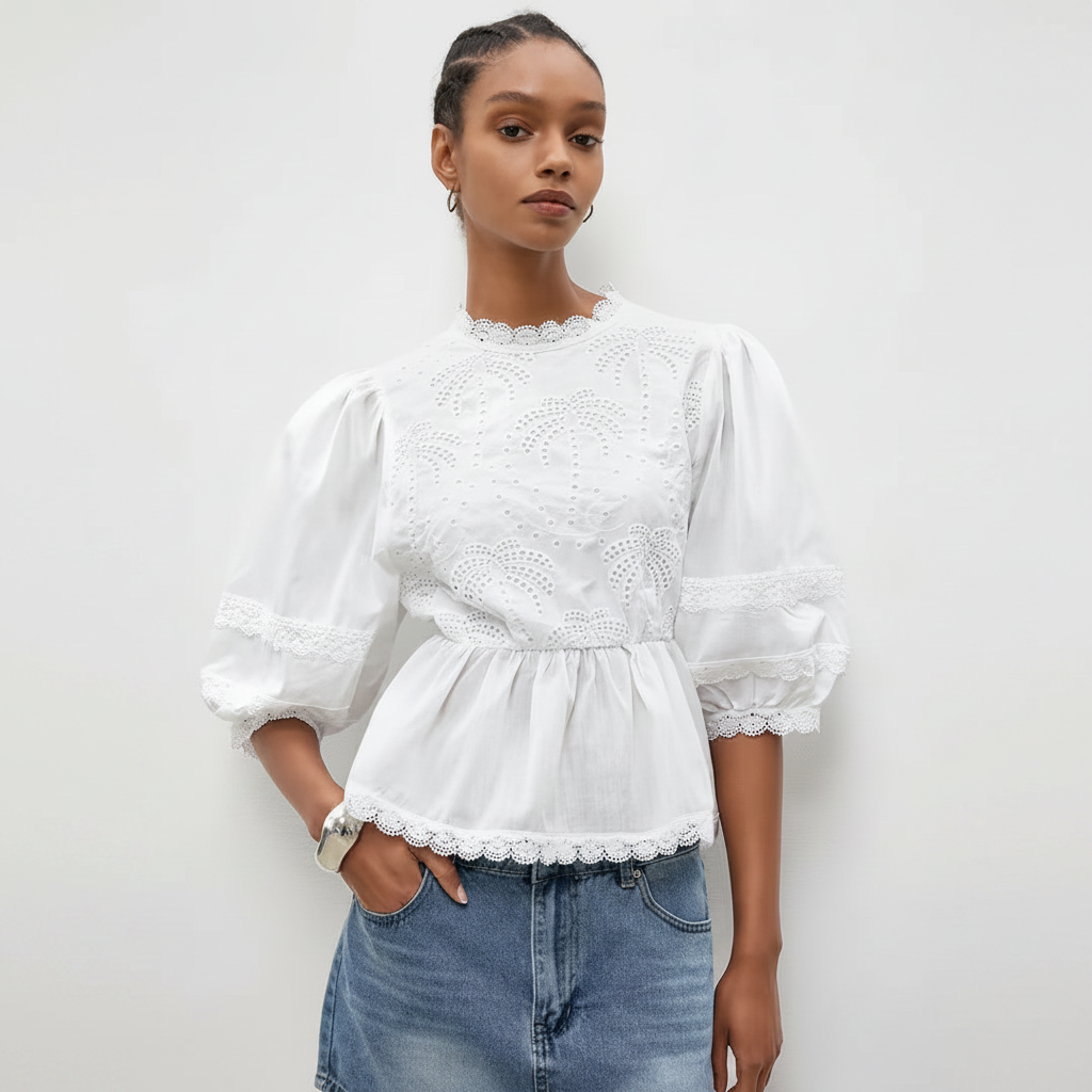 Blusa Bianca Sangallo 1:1