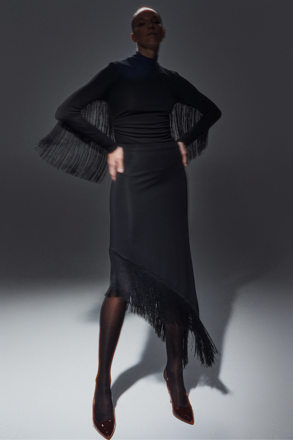 BODY CON FRANGE BY LUMINA