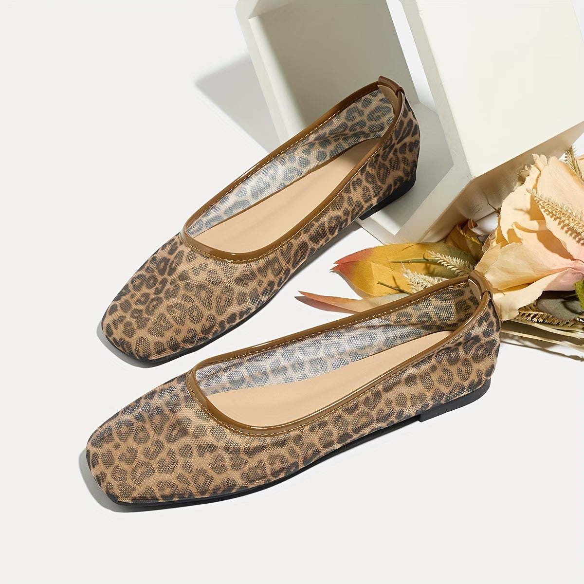 BALLERINE IN RETE ANIMALIER