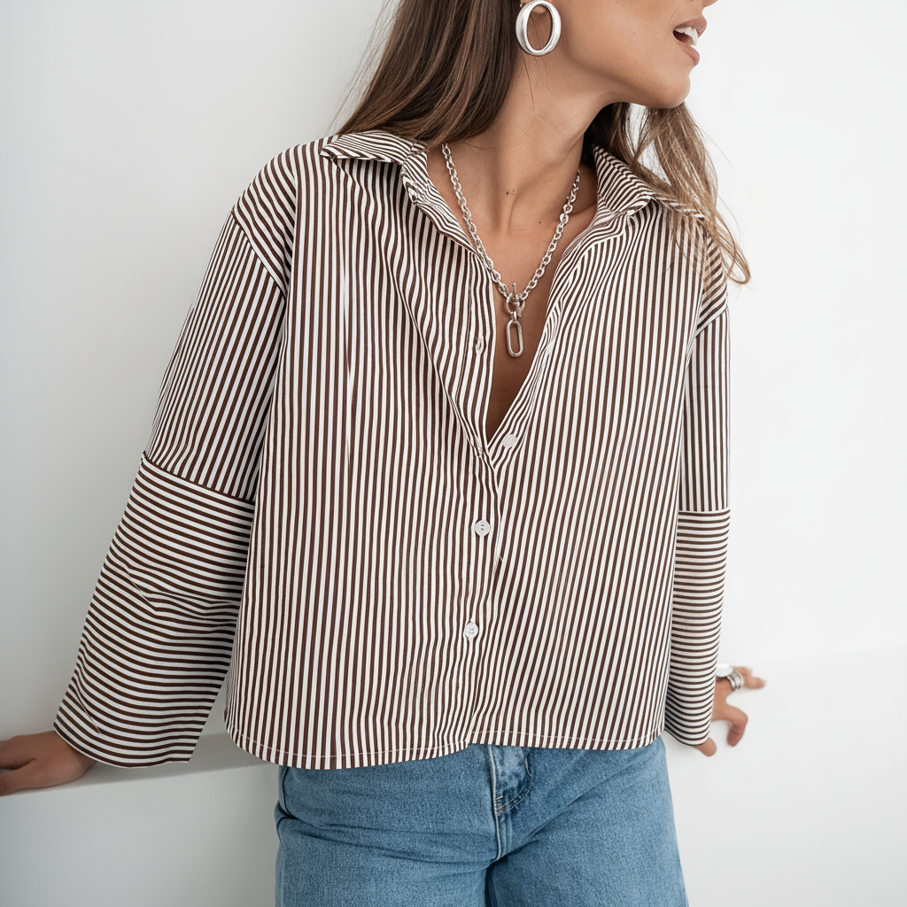 Camicia a righe formato 1:1
