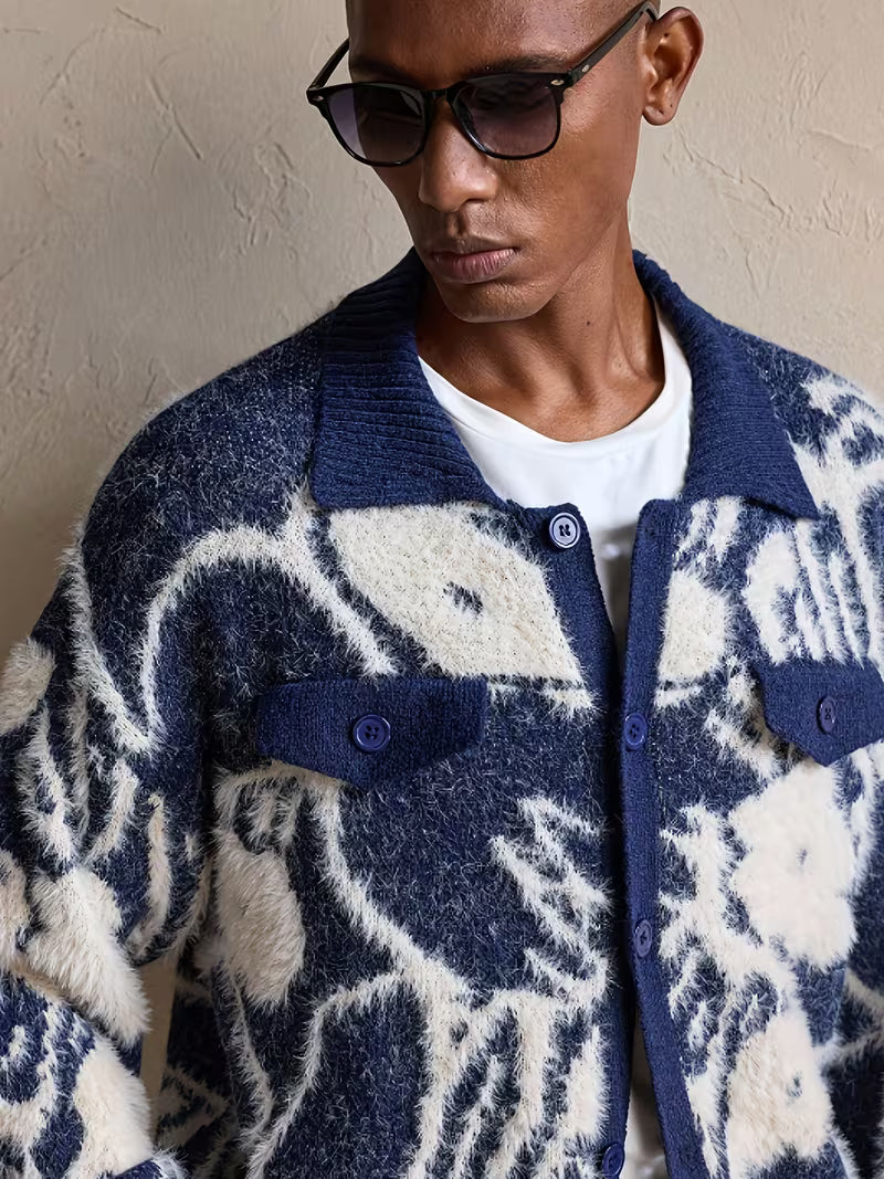 CARDIGAN IN MAGLIA A FANTASIA