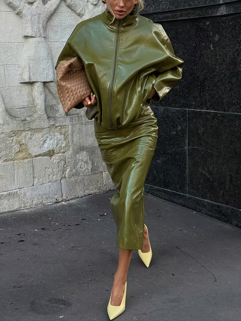 SET COORDINATO IN ECOPELLE