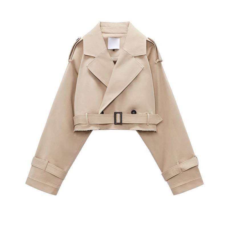 SHORT TRENCH STYLE JACKET