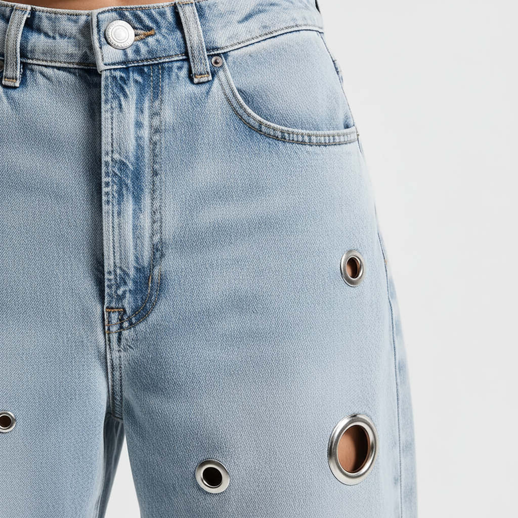 Dettaglio Jeans Eyelet
