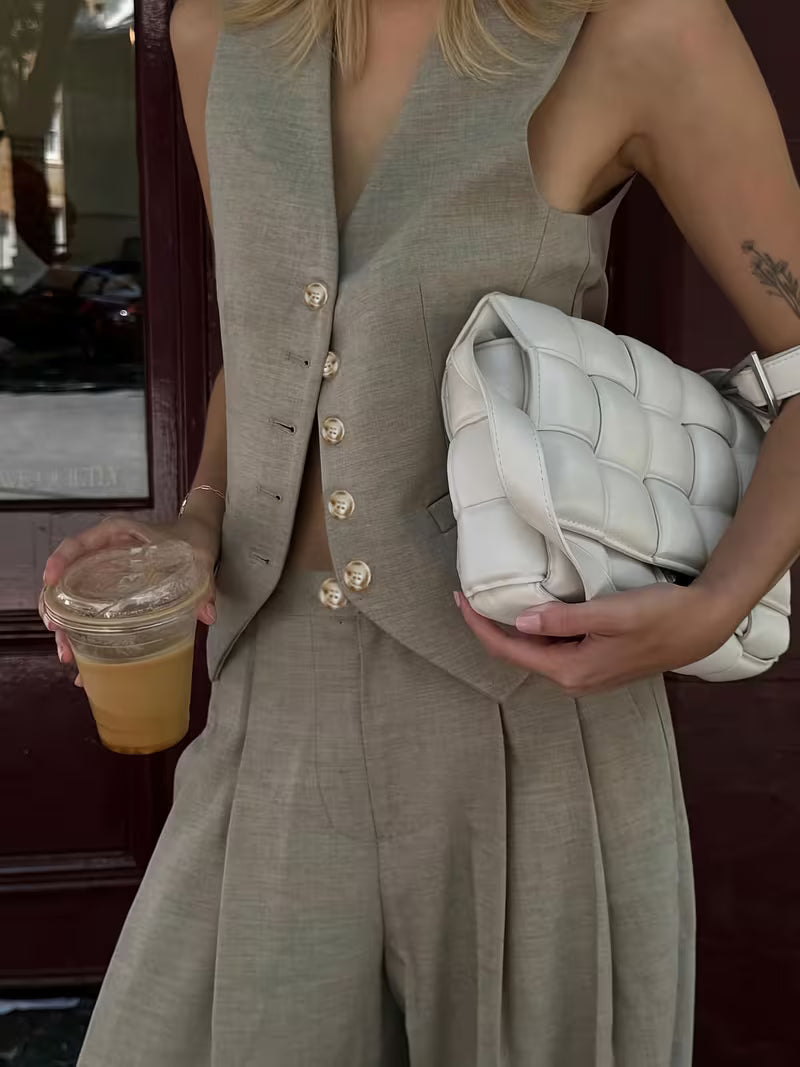 SET COORDINATO GILET E PANTALONE