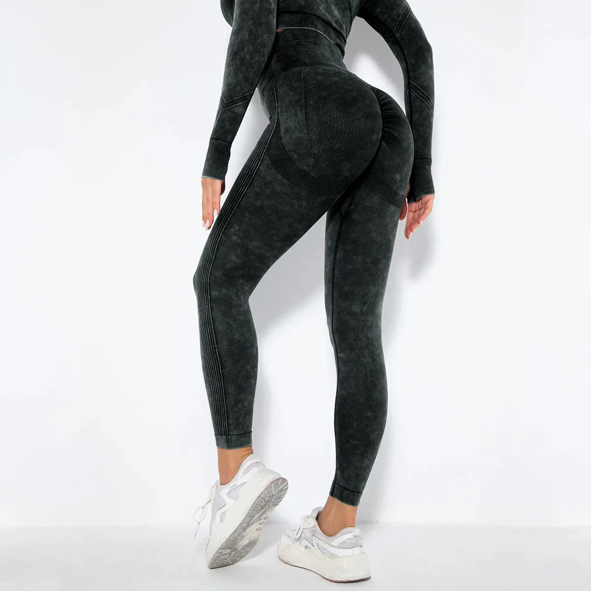 LEGGINGS PUSH UP EFFETTO INVECCHIATO