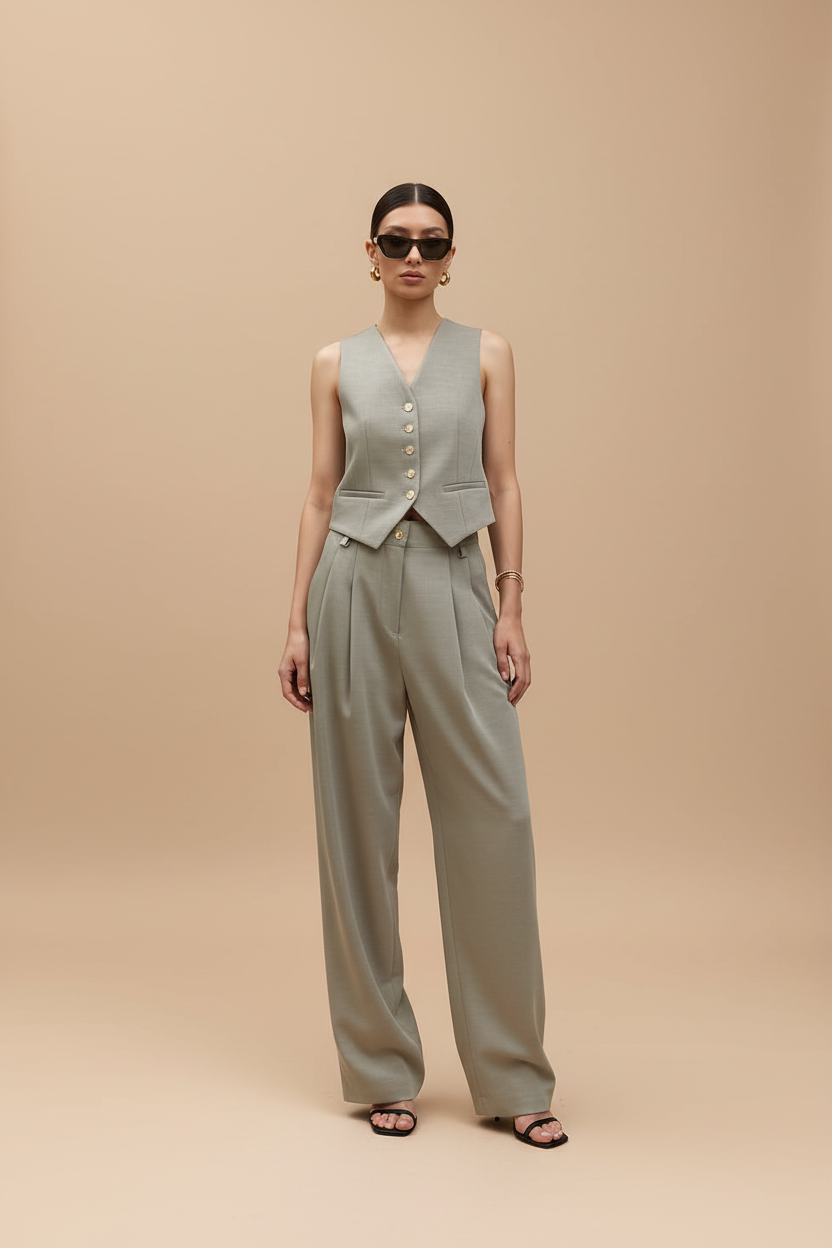 SET COORDINATO GILET E PANTALONE