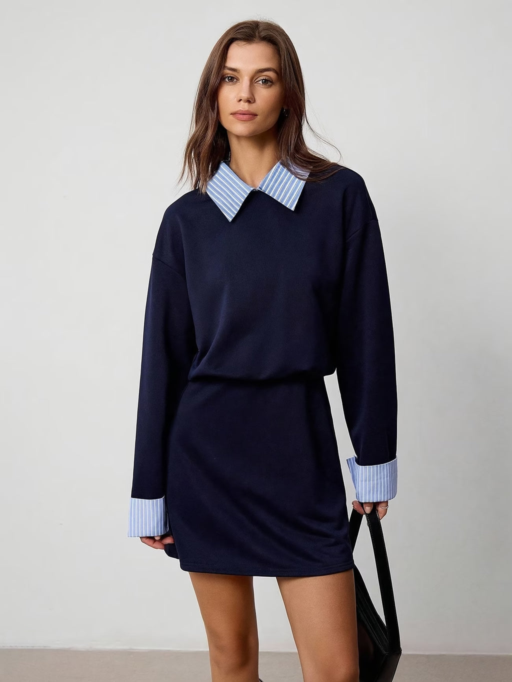 VESTITO EFFETTO FINTA CAMICIA