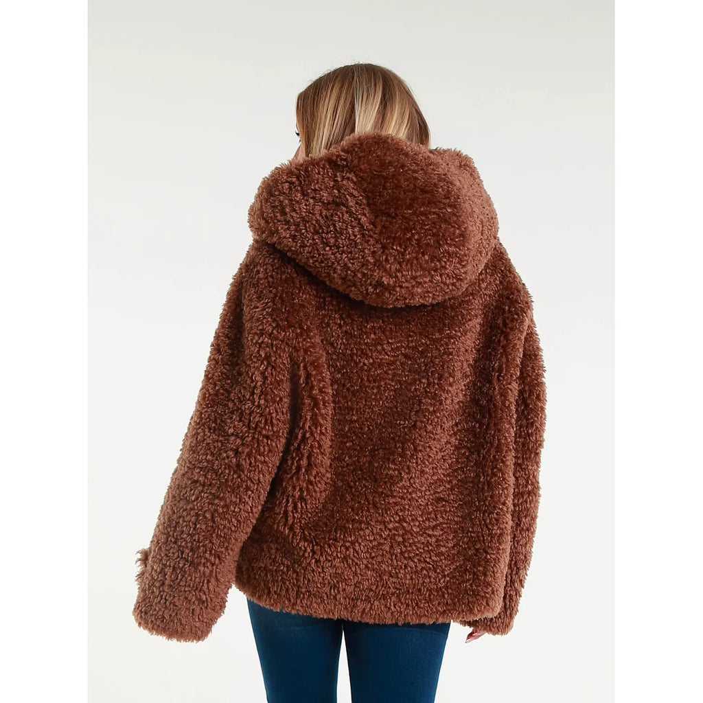 GIACCA ECOPELLICCIA CON CAPPUCCIO