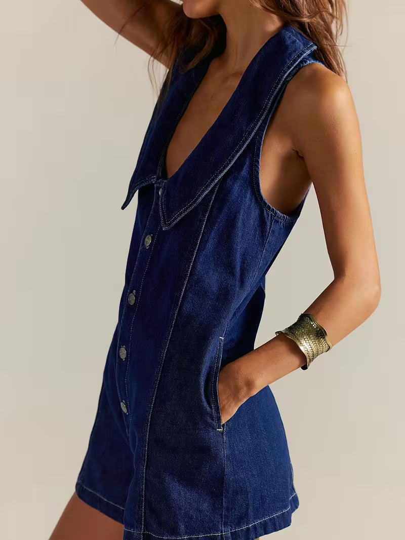 TUTA CORTA IN DENIM