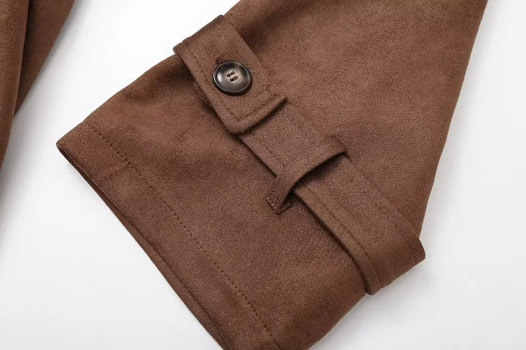 TRENCH LUNGO SCAMOSCIATO