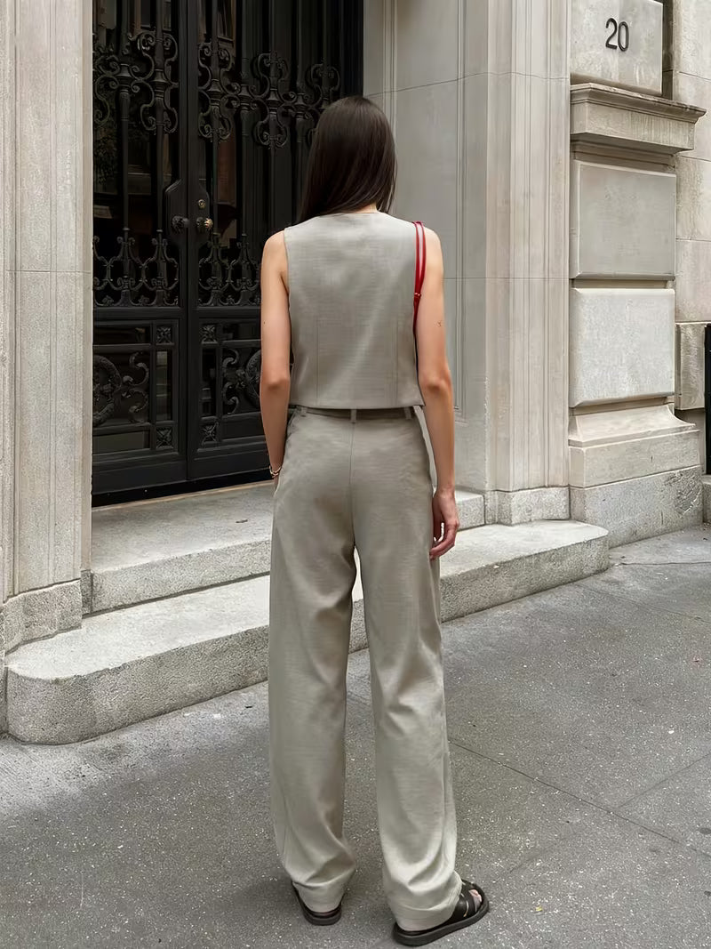 SET COORDINATO GILET E PANTALONE