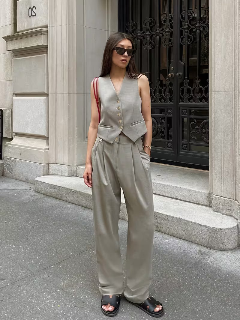 SET COORDINATO GILET E PANTALONE