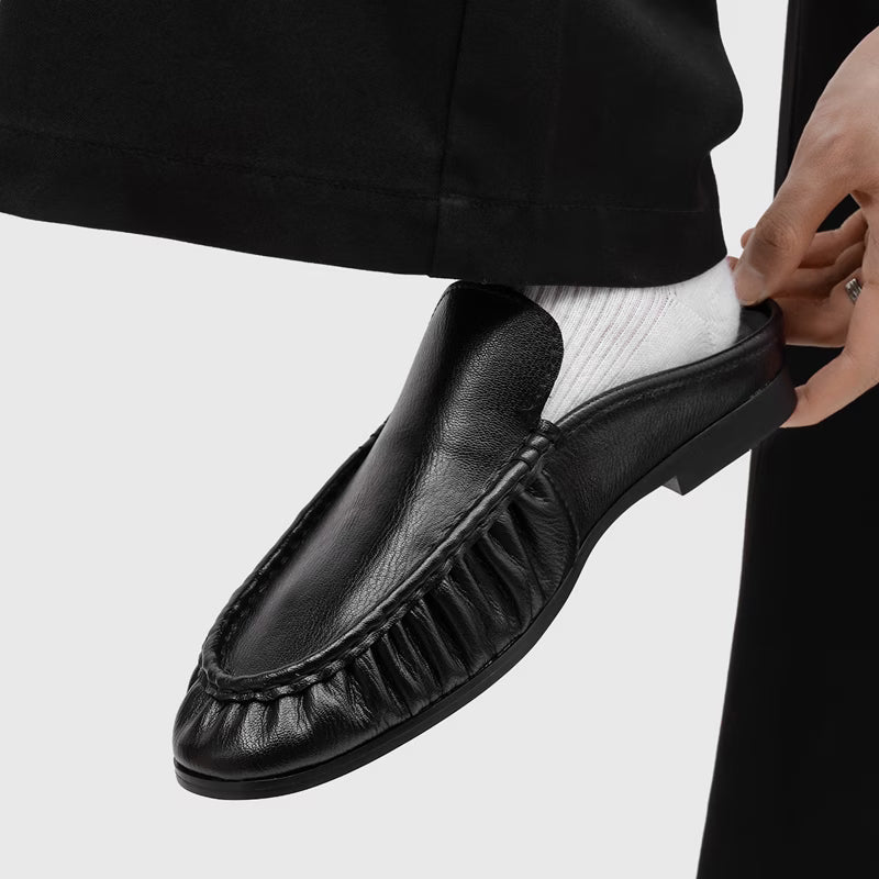 MOCASSINO SLINGBACK ARRICCIATO