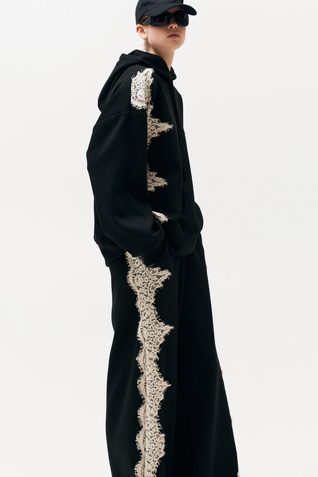 FELPA MOTIVI IN PIZZO by Lumina