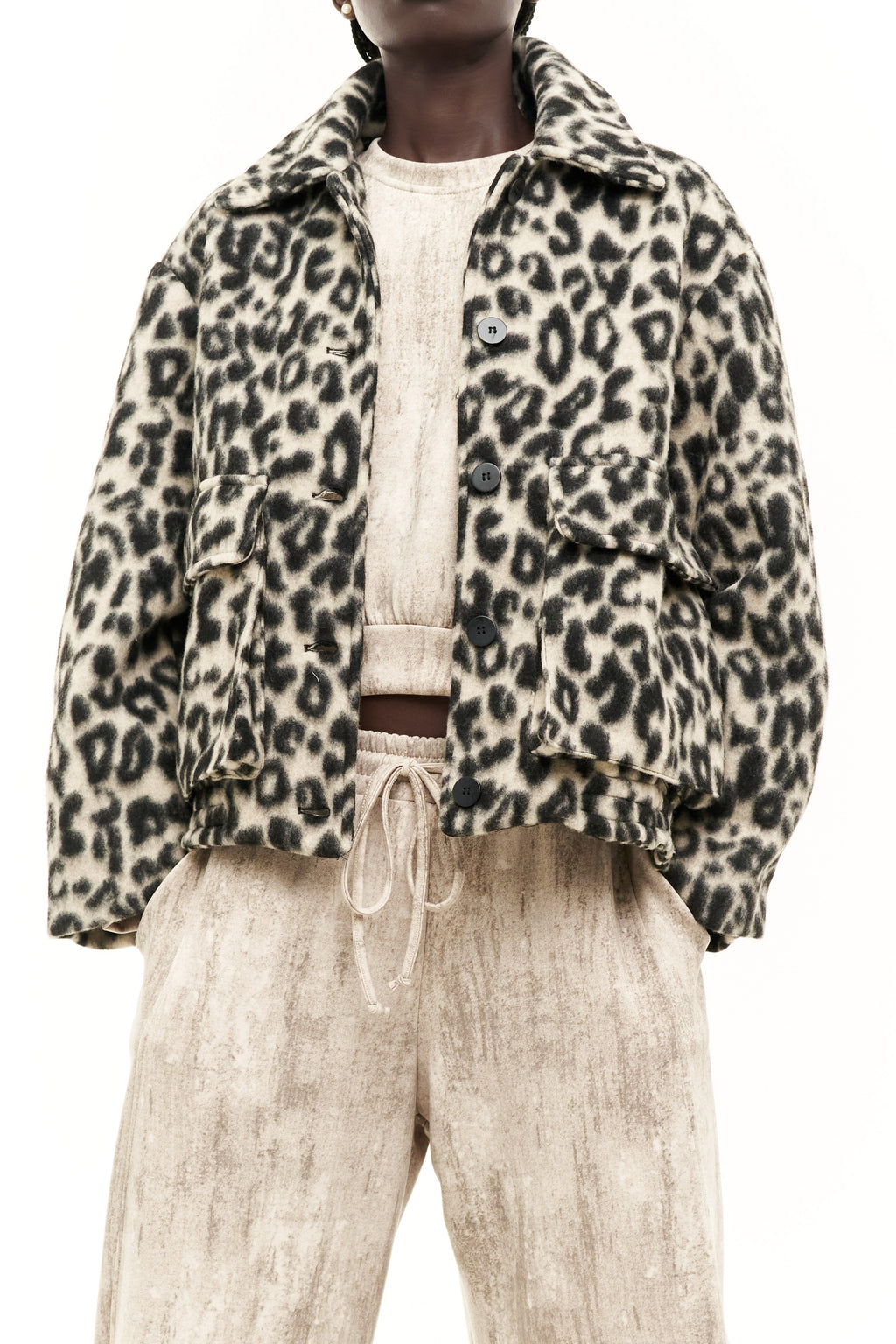 GIACCA CORTA ANIMALIER by LUMINA