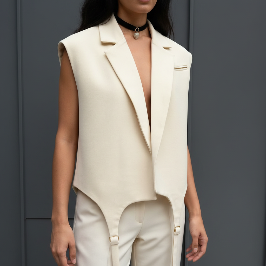 Gilet Beige - Mezzo Busto