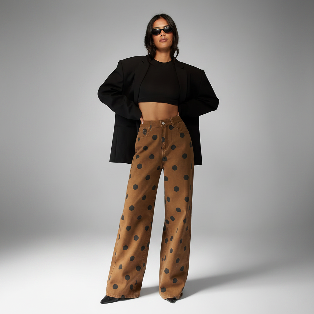 Jeans polka dot 1:1