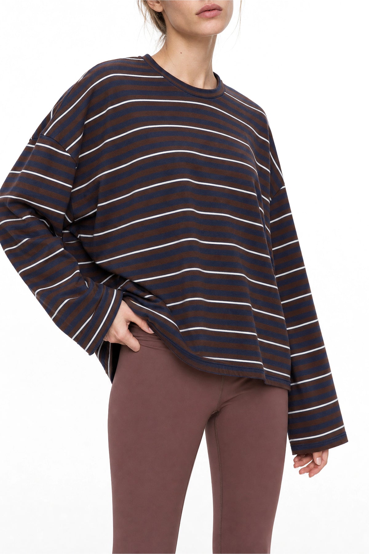 MAGLIA OVERSIZE A RIGHE by Lumina