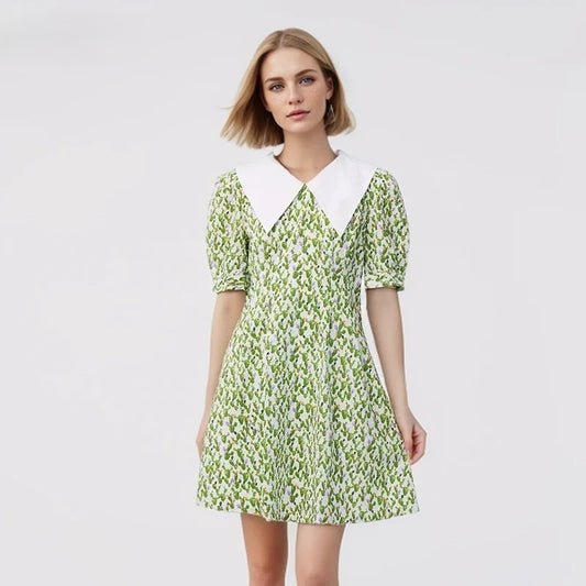 VESTITO CACTUS CON COLLETTO